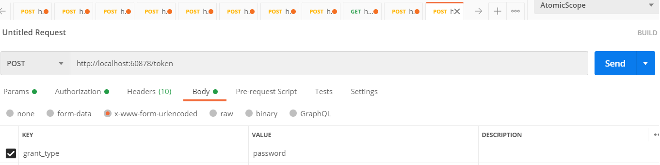 How OAuth work in Atomic Scope