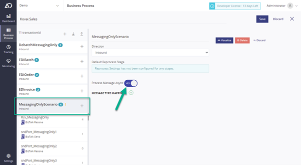 asynchronous message processing